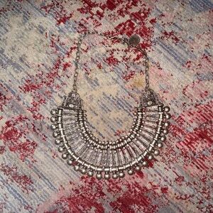 Elegant Silver Statement Necklace